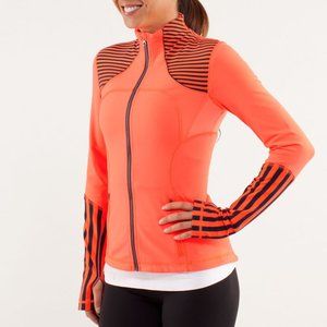 Lululemon Forme Jacket: Blaze Orange/Inkwell Blue